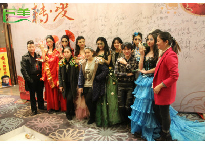 2015四川省化妝品商會年會造型